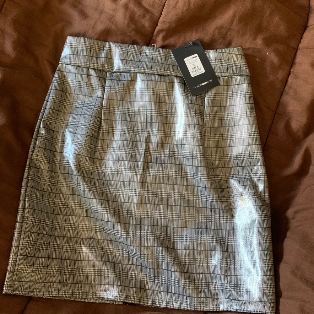 Grey Plaid skirt